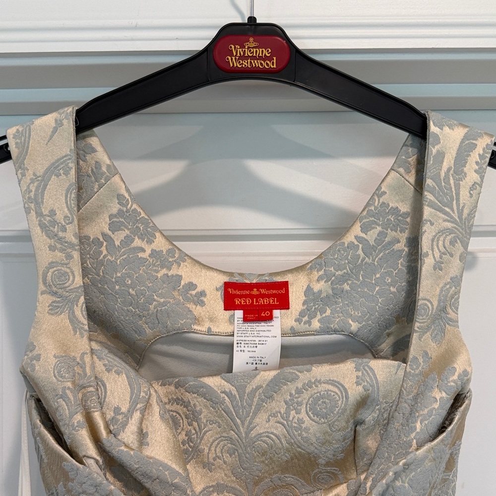 Vivienne Westwood Cream and Gray Midi Dress - Picture 2 of 7